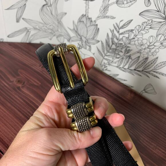Womens Brighton Classics Belt 4B603 Black Size M/L 32 GUC! - Picture 2 of 3